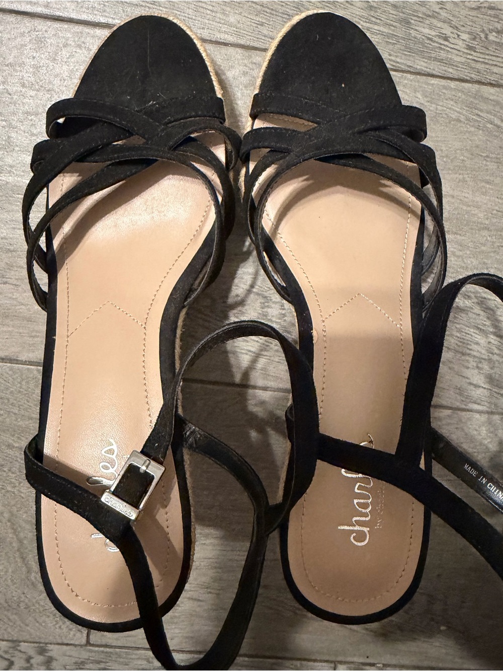 Black Strappy Women's Sandals with Ankle Tie